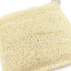 Esponja Natural Vegetal De Lufa Cuadrada. Limpieza Y Exfoliación. Activa La Circulación. Cultivada Y Hecha En Galicia