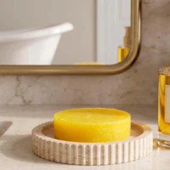 4 Esponjas Jabonosas Varios Usos. Aroma Piña. Ideal Para Viaje O Gym. Apta Todo Tipo De Piel. Con Aceite De Argán