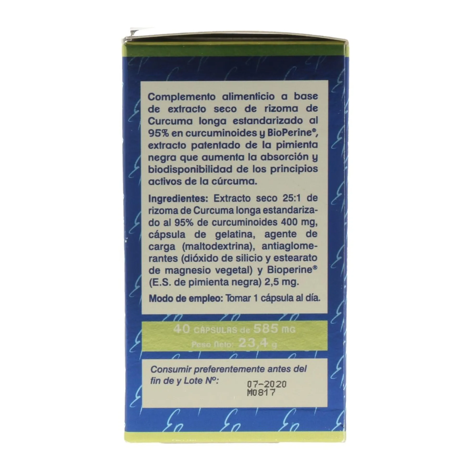 Estado Puro Curcuma Tongil 10.000 Mg 40 Cápsulas