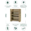 Estantería De Madera Para Plantas Augusta Hortalia