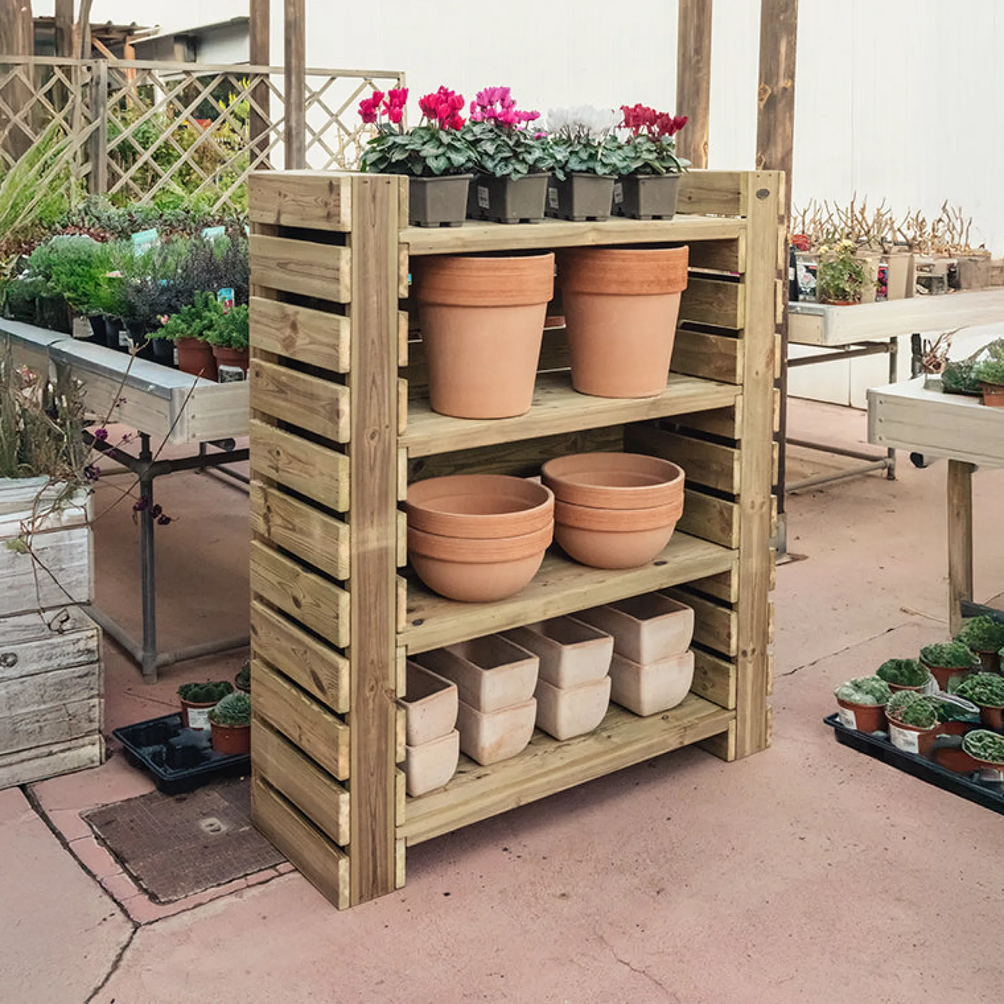 Estantería De Madera Para Plantas Augusta Hortalia