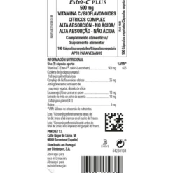 Ester C plus Vitamina Cde 500mgSolgar 100 cápsulas vegetales