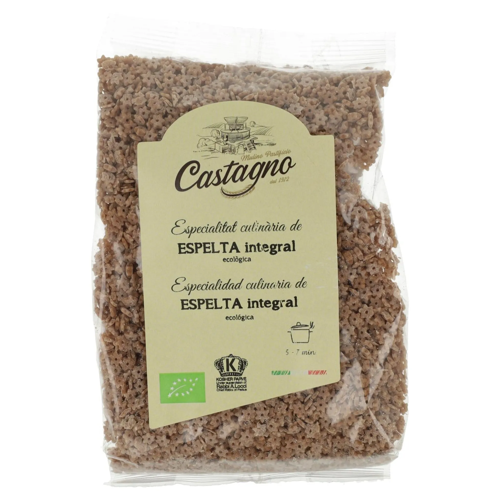 Estrellitas Espelta Integral DICOCCUM ECO Castagno 500 g