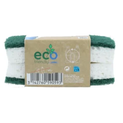 2 estropajos con esponja vegetal Eco Friendly Kerkom