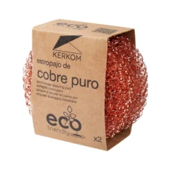 2 Estropajos de cobre puro Eco Friendly Kerkom