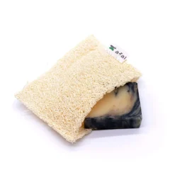 Estuche portajabones de Luffa. Ideal para viajar.