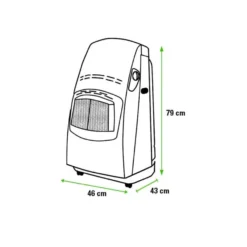 Estufa de Gas llama azul sin termostato - VBF 4,2 kW DeLonghi(Reacondicionado)