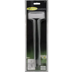 Etiquetas zinc 25 cm Biotop – 10 unidades + lápiz para huerto y jardín