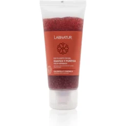 Exfoliante Facial de Caléndula y Camomila Labnatur 100 ml | Gránulos de Coco | Limpieza Suave | Piel Sensible | Vegano