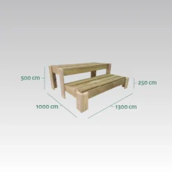Expositor Escalera De Madera Podium Hortalia