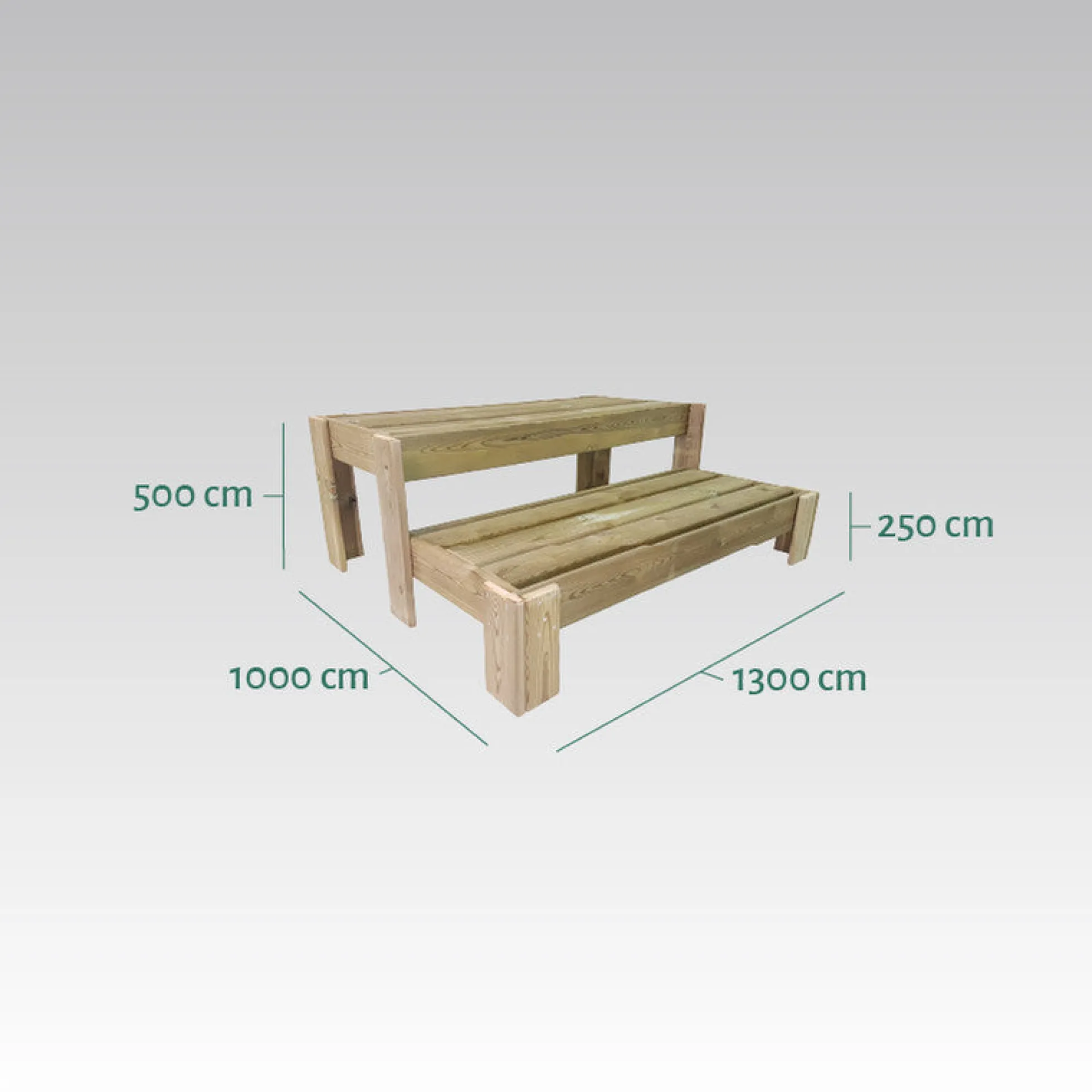 Expositor Escalera De Madera Podium Hortalia