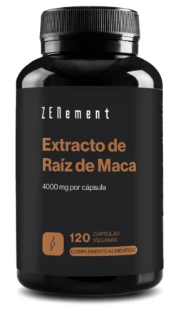 Extracto de raíz de Maca 4000 mg, altamente concentrado 10:1 Zenement, 120 comprimidos