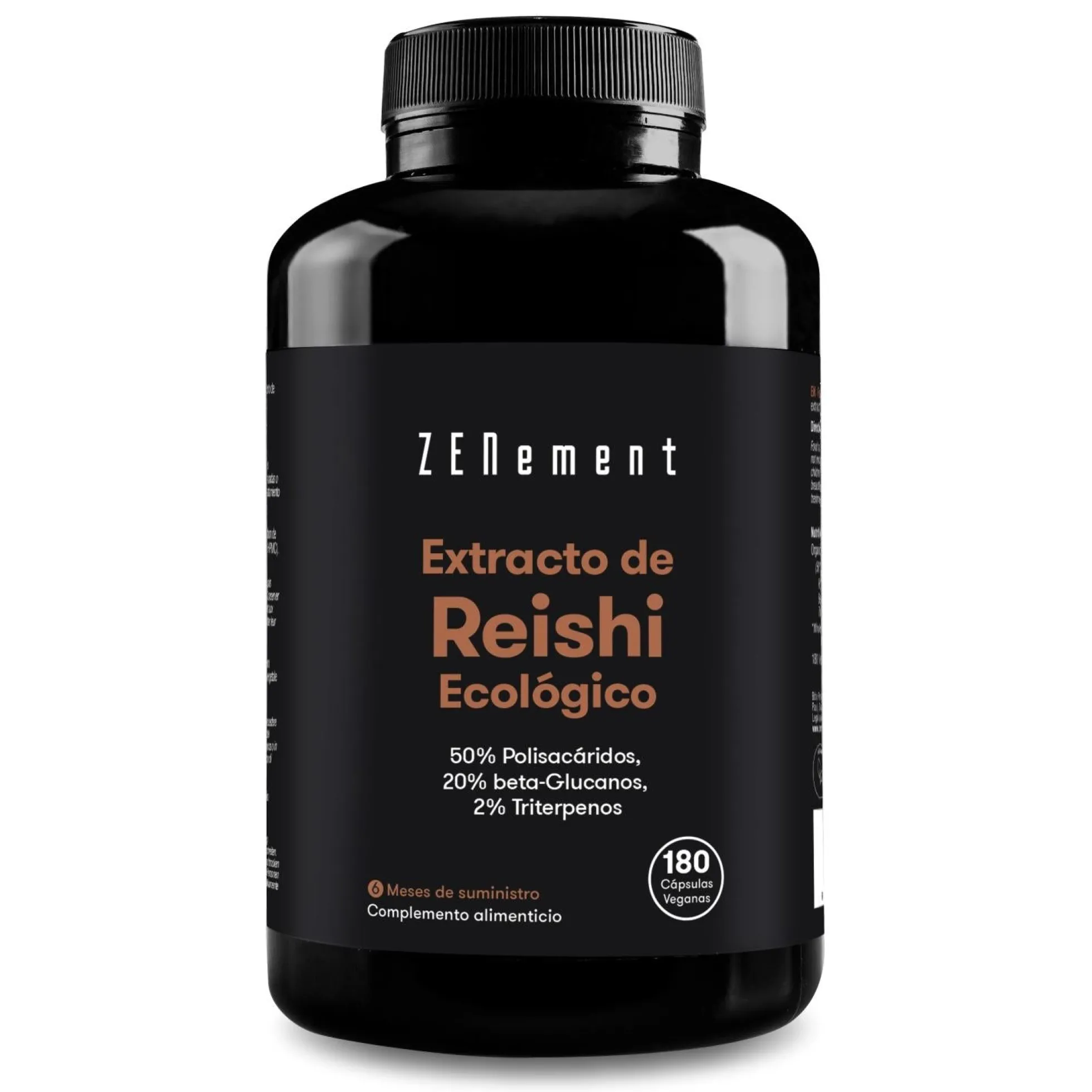 Extracto de Reishi ecológico 12000 mgZenement, 180 comprimidos