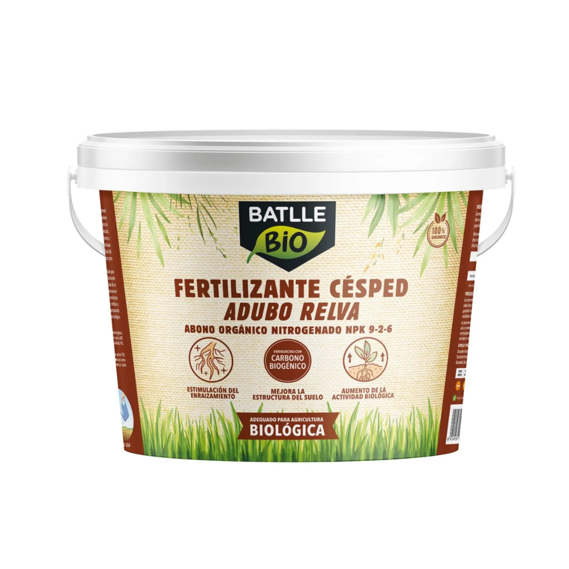 Fertilizante BIO para Cesped Cubo Batlle 4 Kg