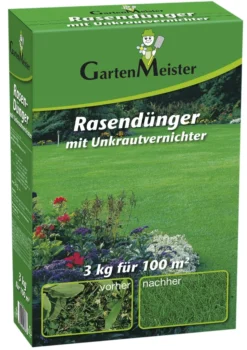 Fertilizante Césped + Herbicida 3 Kg Para 110 M², Elimina Malezas Y Abona 8 Semanas