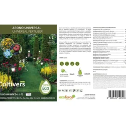 Fertilizante Plantas Universal Ecológico Cultivers 10 L