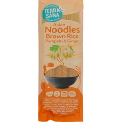 Fideos de arroz integral con calabaza y jengibre Terrasana 250 g