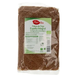 Fideos Finos Integrales de Trigo Espelta El Granero, 500 g