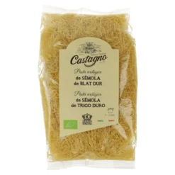 Fideos Trigo Duro (cabello de ángel) ECO Castagno 500 g