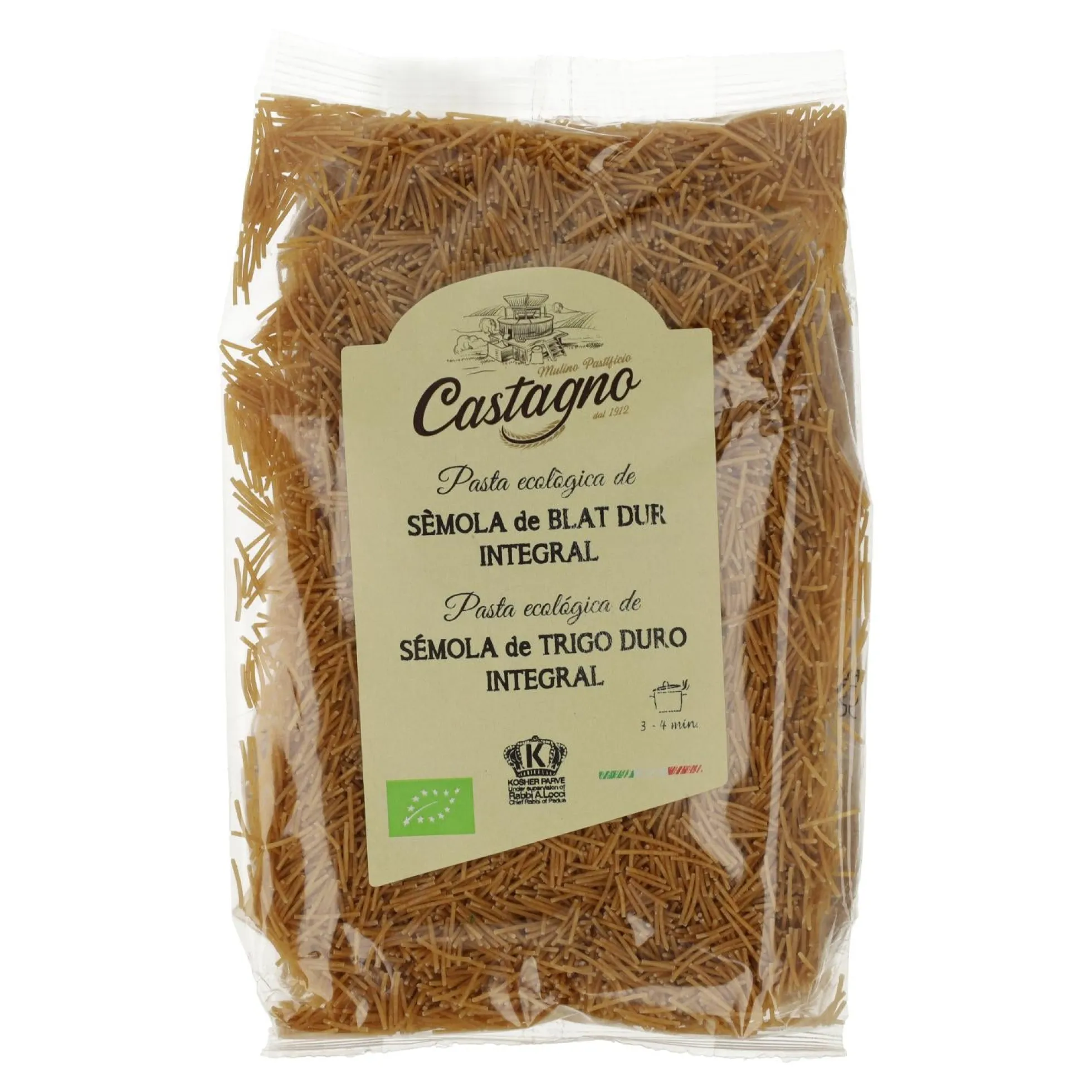 Fideos Trigo Integral ECO Castagno 500 g