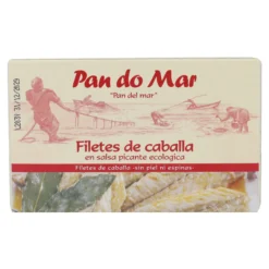 Filetes caballa en salsa picante ecológica en Lata Pan do Mar 120g