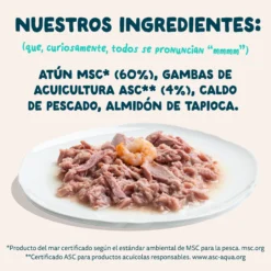 Filetes de atún con gambas para gatos Edgard & Cooper 70 g