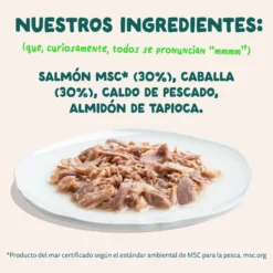 Filetes de salmón y caballa para gatos Edgard & Cooper 70 g