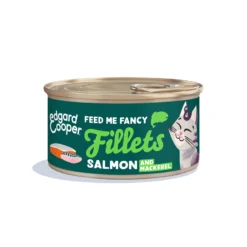 Filetes de salmón y caballa para gatos Edgard & Cooper 70 g