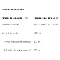 Fish Oil Omega 3 Power 60 Perlas