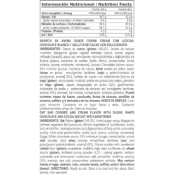 Flapjack (barrita De Avena Energética) - 80g - Chocolate Blanco Con Black Cookies - Aporta Energía - Masmusculo