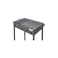 Flores Cortes - 33206 - Barbacoa Pintura Anticalórica 670 X 330 X 600 Mm. Parrilla Cincado Homologado. Para Carbón