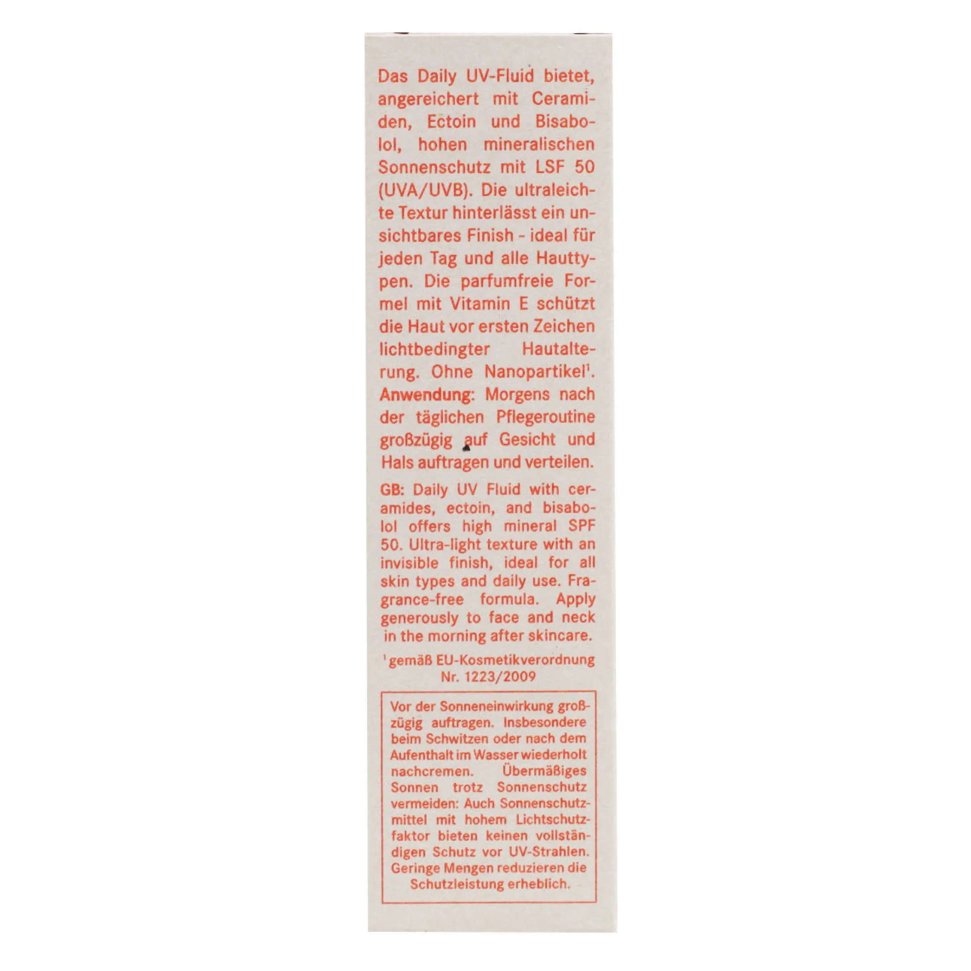 Fluido facial de uso diario UV SPF50 I+M 30 ml
