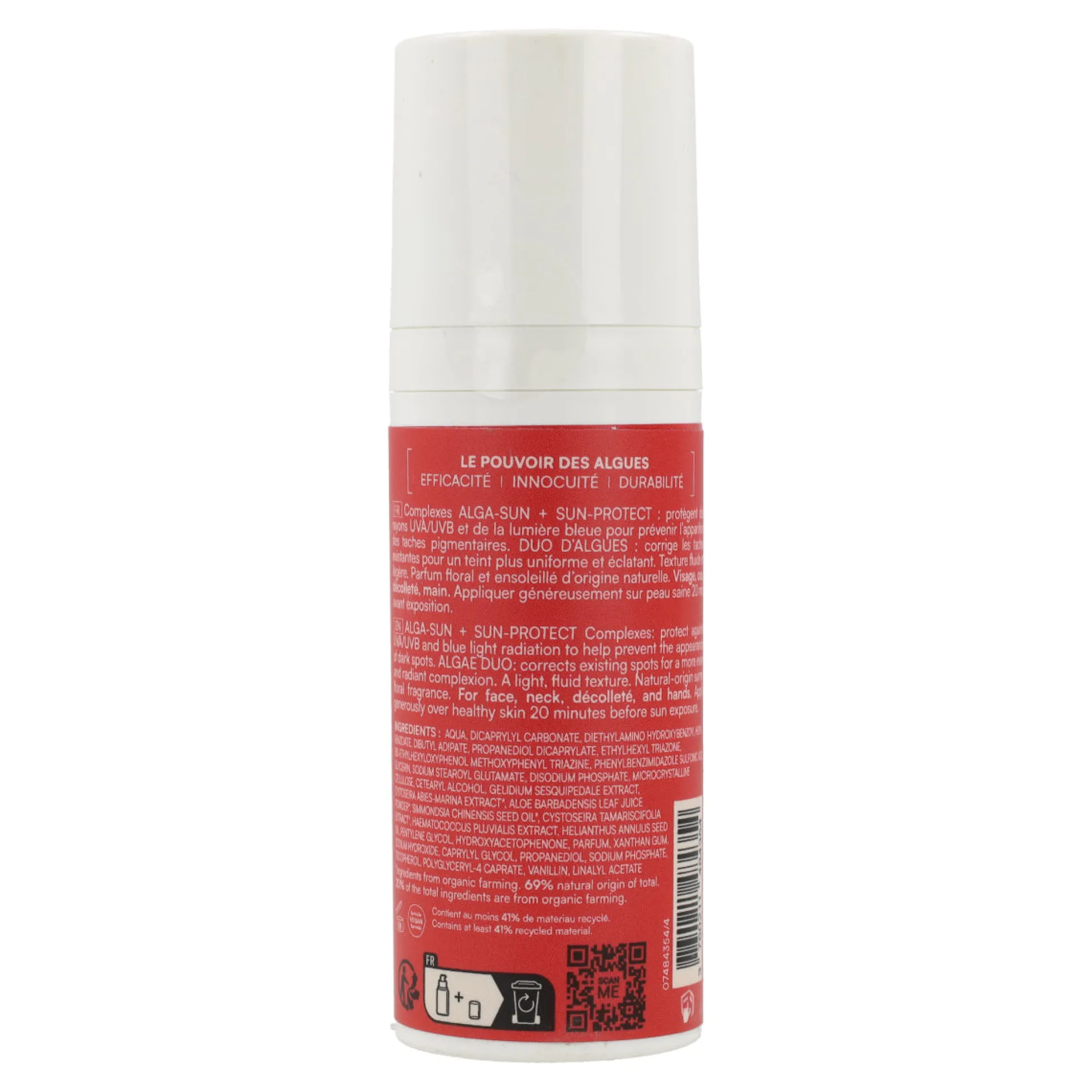 Fluido facial sensorial antimanchas spf50+ Lab Biarritz 50 ml