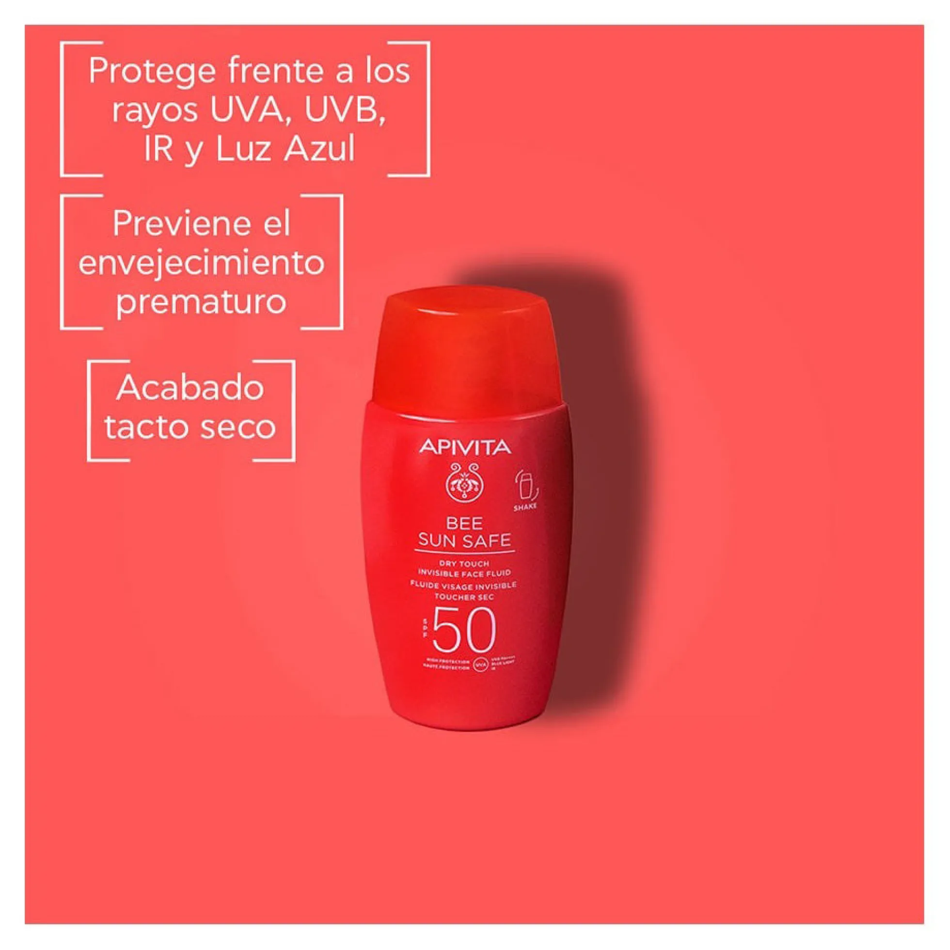 Fluido Toque Seco SPF50 Bee Sun Safe Apivita 50 ml