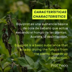 Fortificante ecológico de cola de caballo para plantas Equiprot Prot-eco 100 ml + pipeta dosificadora 5 ml gratis