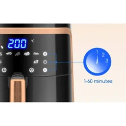 Freidora de aire 1900 W de 7L Aigostar Box ocre