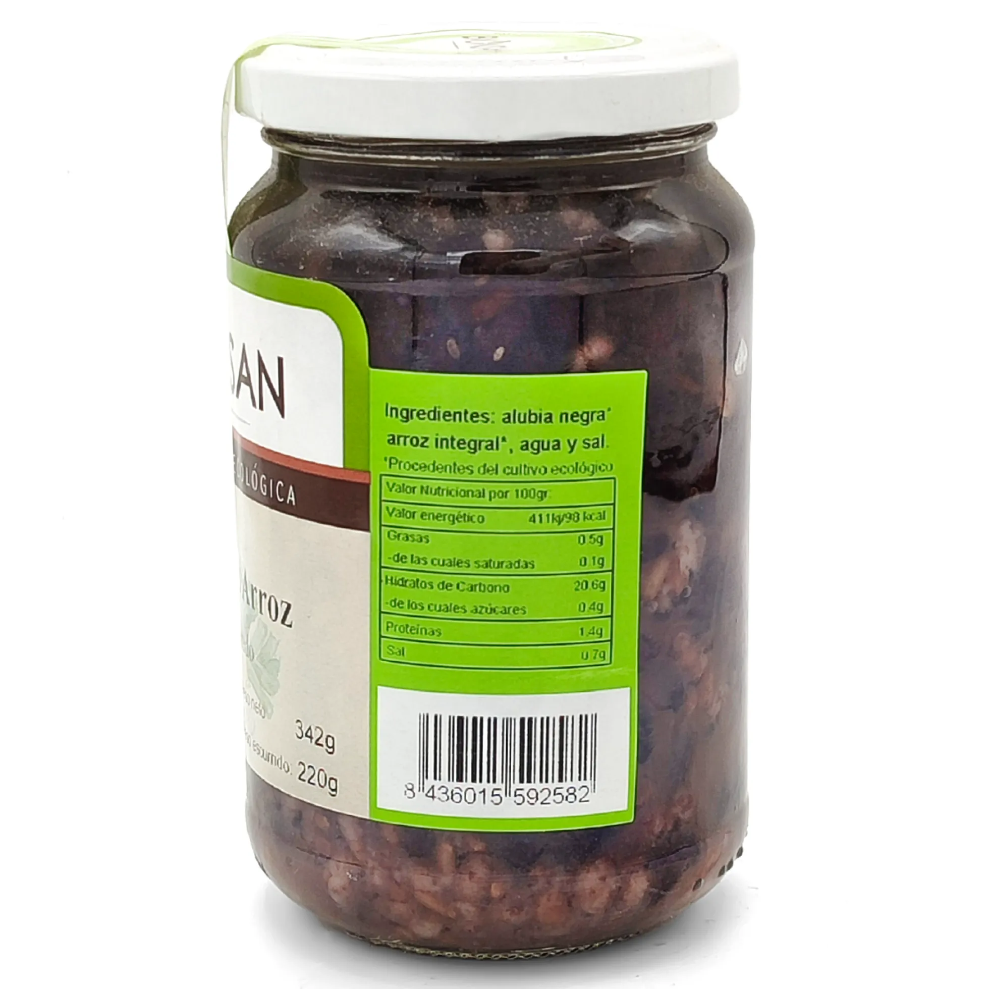 Frijoles Con Arroz Integral Eco Bionsan 370gr