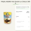 Frijol Negro Volteado La Chula 395 g