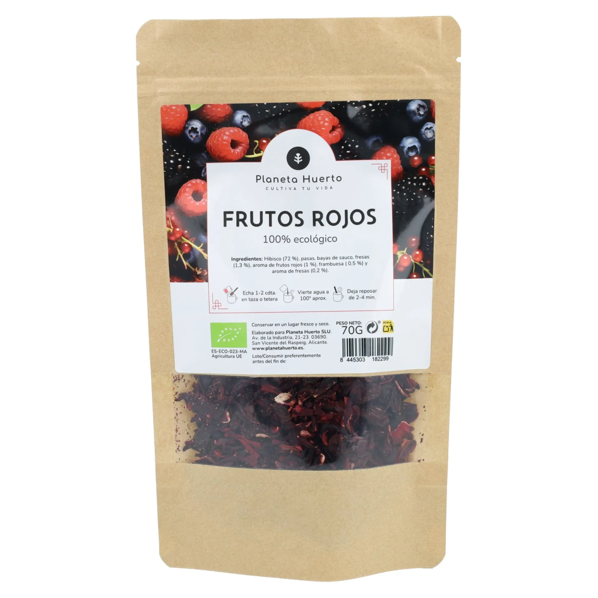Frutos rojos ECO Planeta Huerto 70g