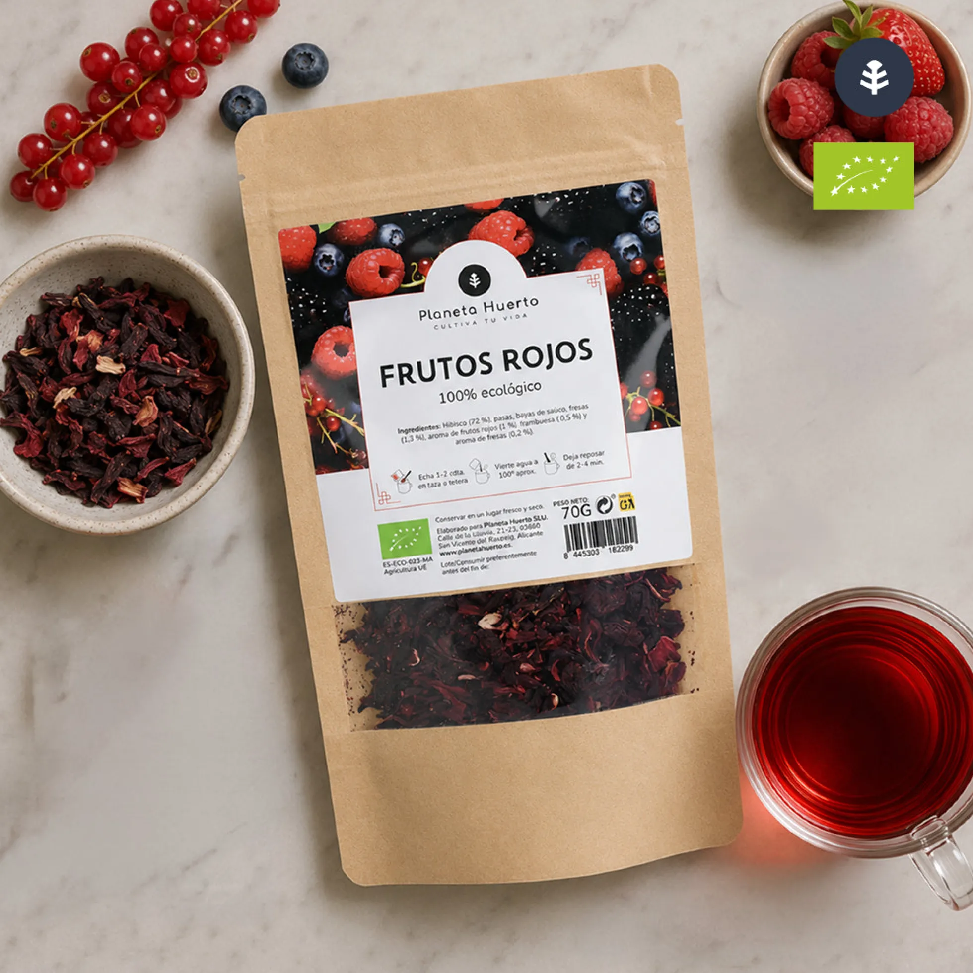Frutos rojos ECO Planeta Huerto 70g