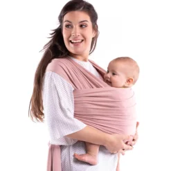 Fular Elástico Portabebé Bambú, Boba Wrap Serenity. Bloom