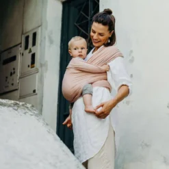 Fular Elástico Portabebé Bambú, Boba Wrap Serenity. Bloom
