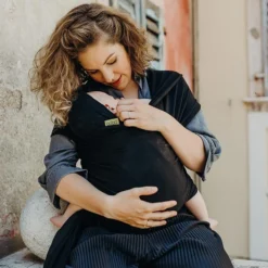 Fular Elástico Portabebé, Boba Wrap Black