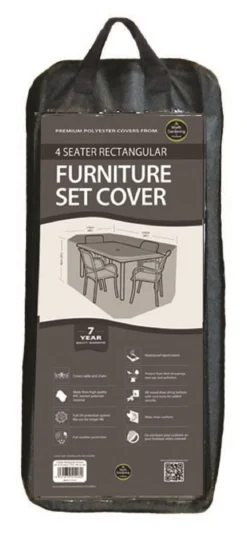 Funda Conjunto Mesa Rectangular 4 Plazas Easy-cover.