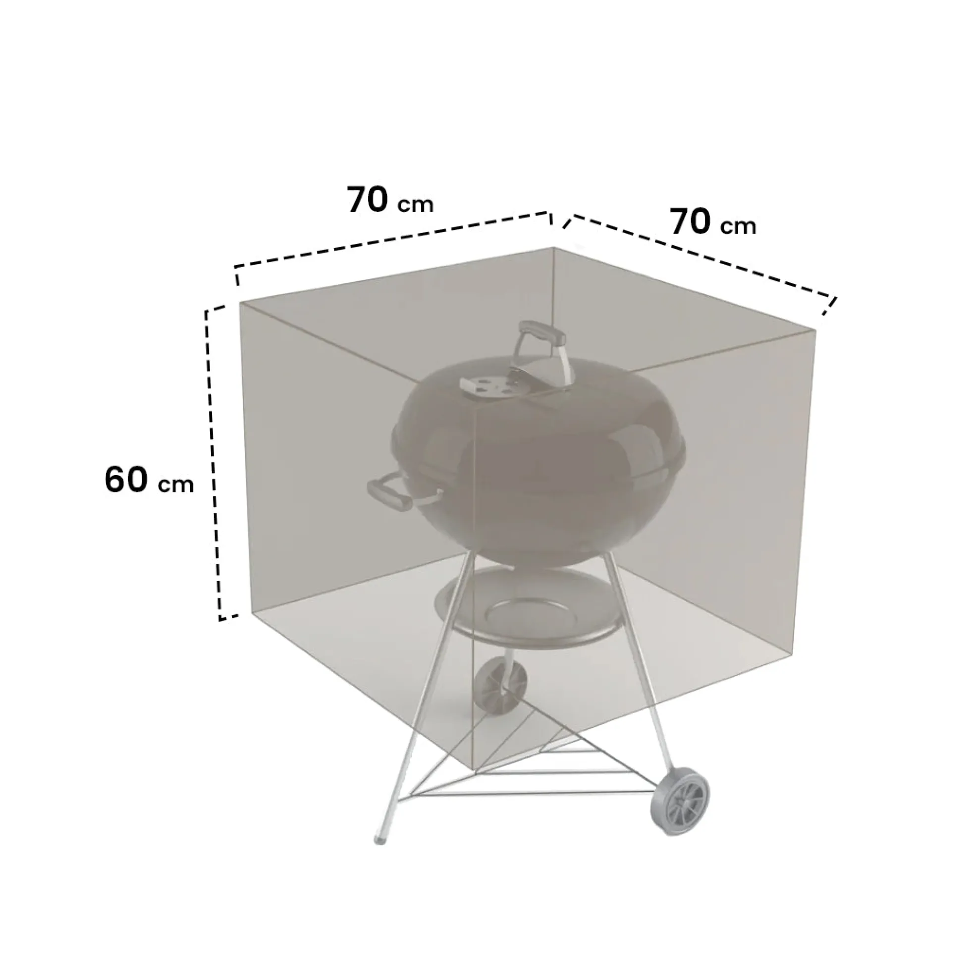 Funda Protectora Barbacoa 70x70x60 Cm Nortene