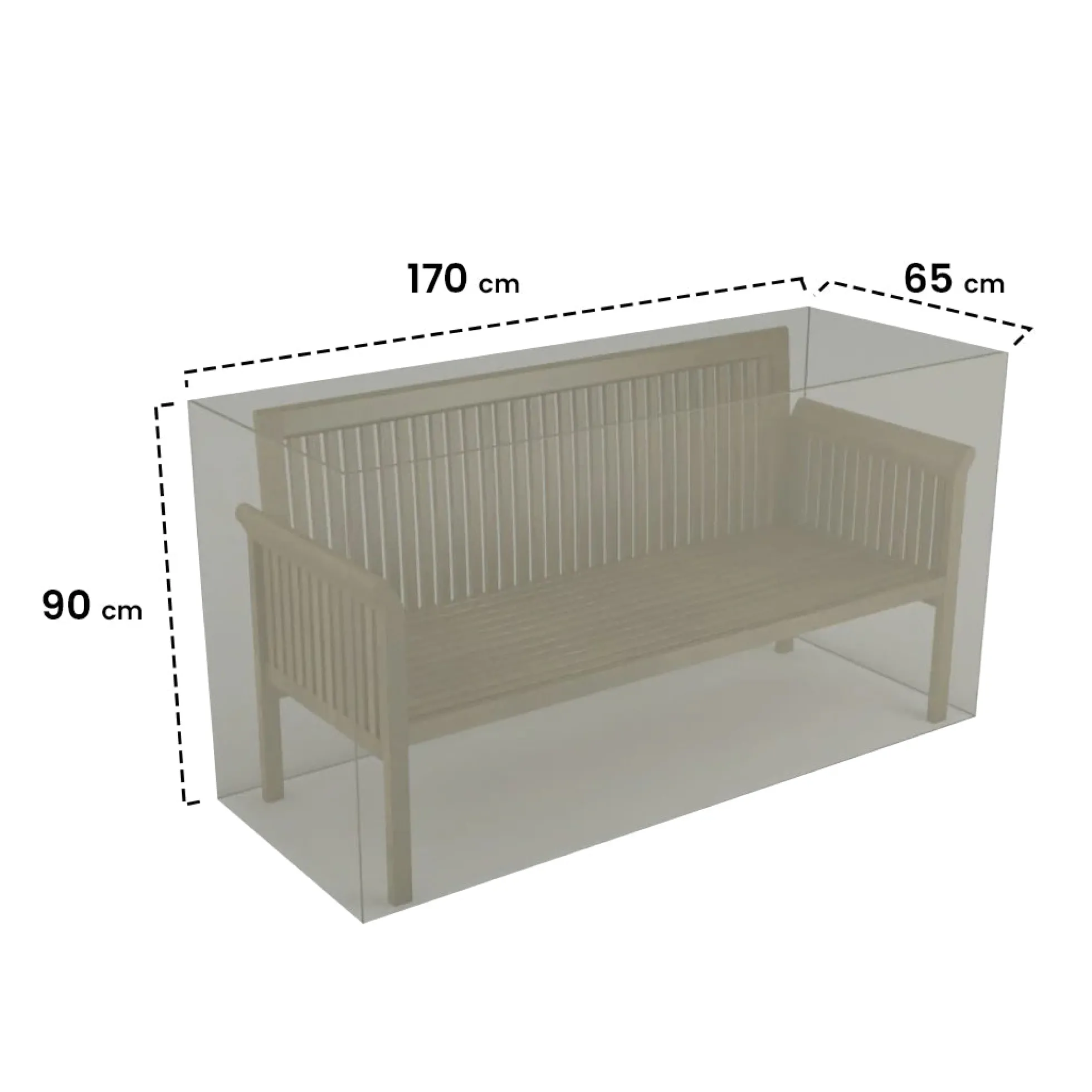 Funda Protectora Blanco 170x65x90 Cm Nortene