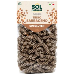 Fusilli de trigo sarraceno sin gluten bio Sol Natural 250 g