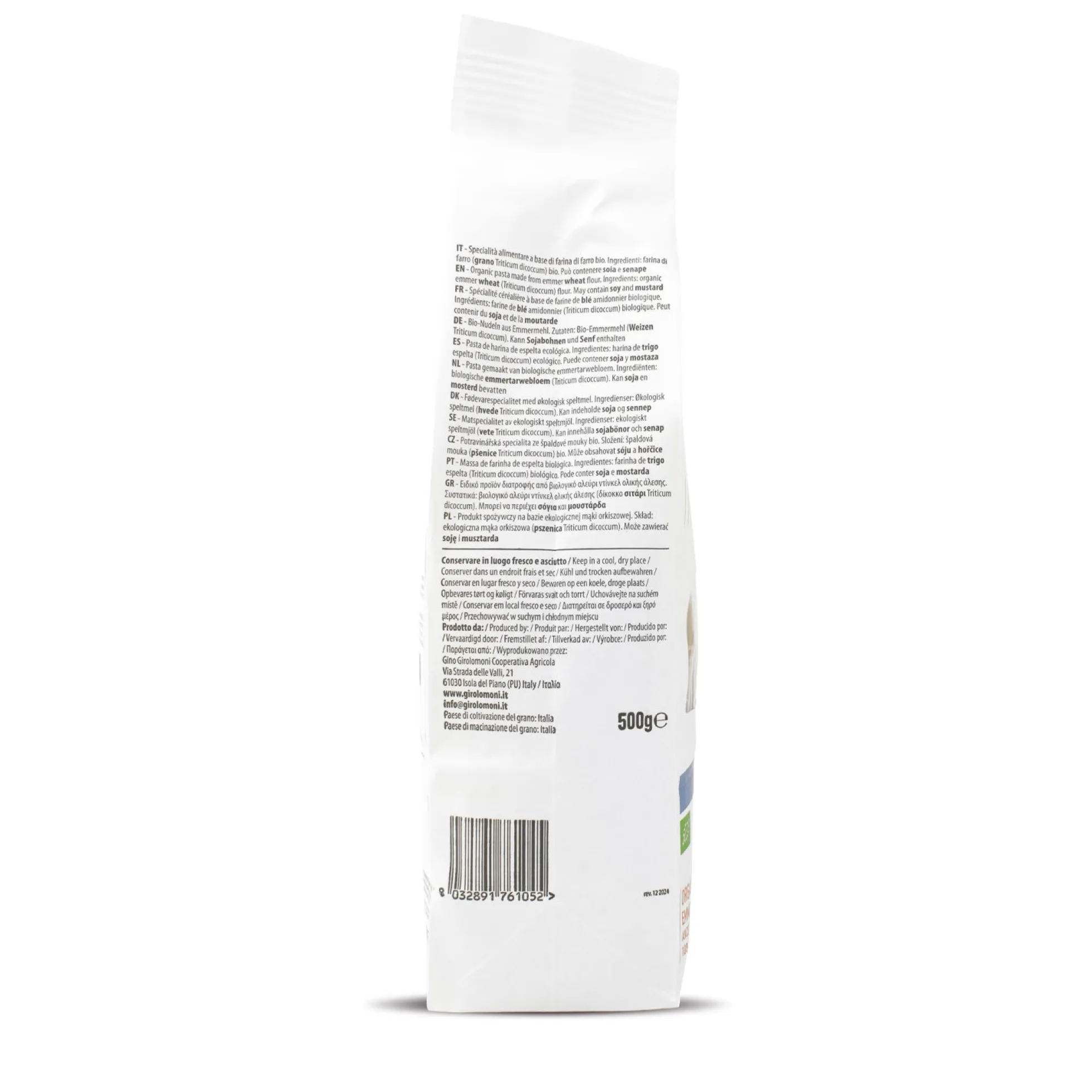 Fusilli espelta bio Girolomoni 500g