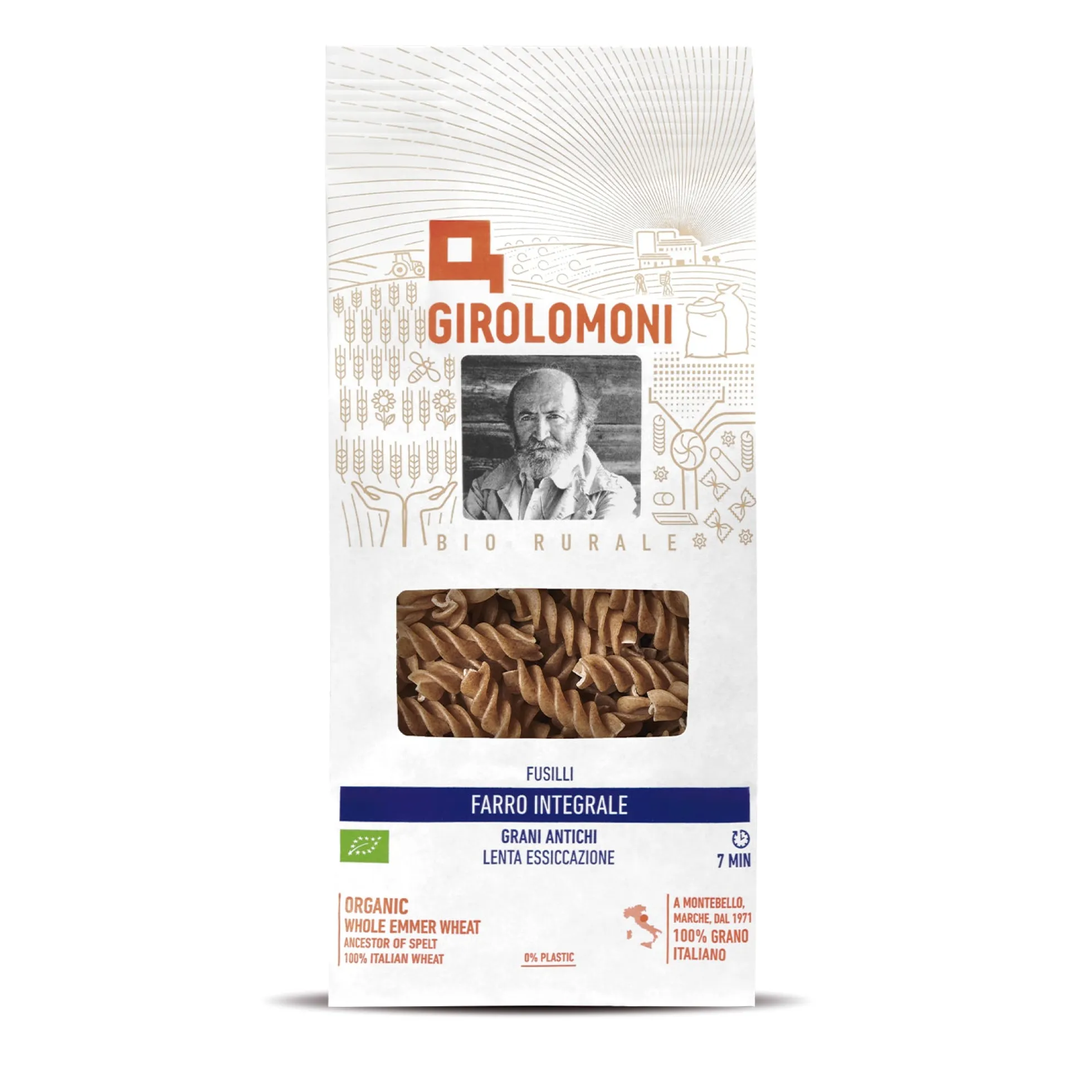 Fusilli espelta integral bio Girolomoni 500g