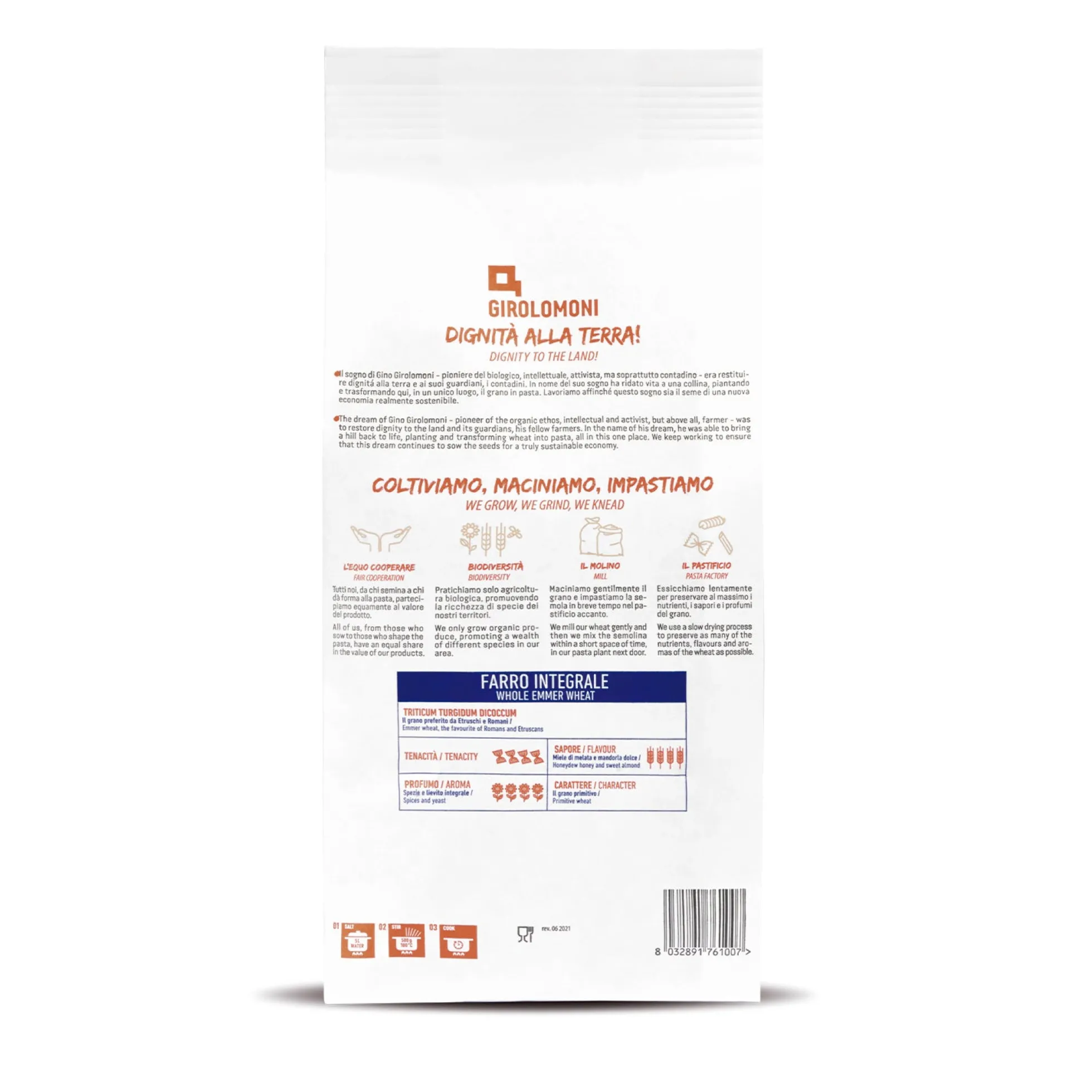 Fusilli espelta integral bio Girolomoni 500g